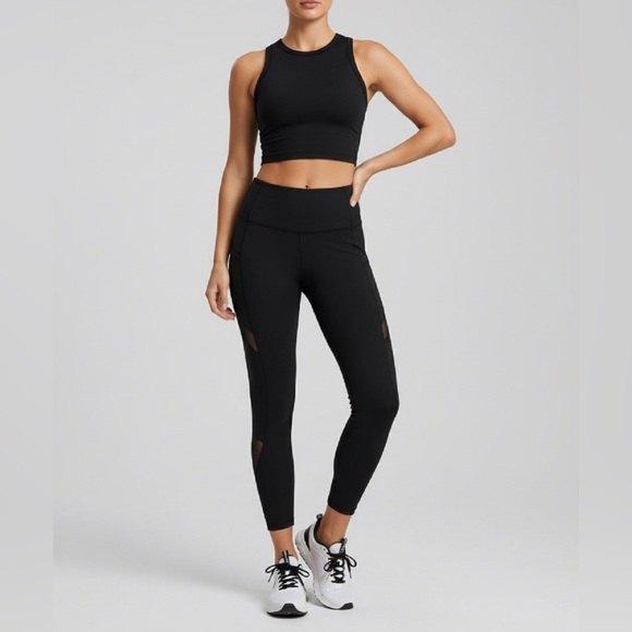 lululemon athletica Pants - (#130)LULULEMON Mesh Panel High Rise Leggings